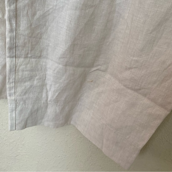 GAP 100% Linen Culottes High Waist Pleated Wide Leg Cropped Pant Size 2 - Picture 10 of 12